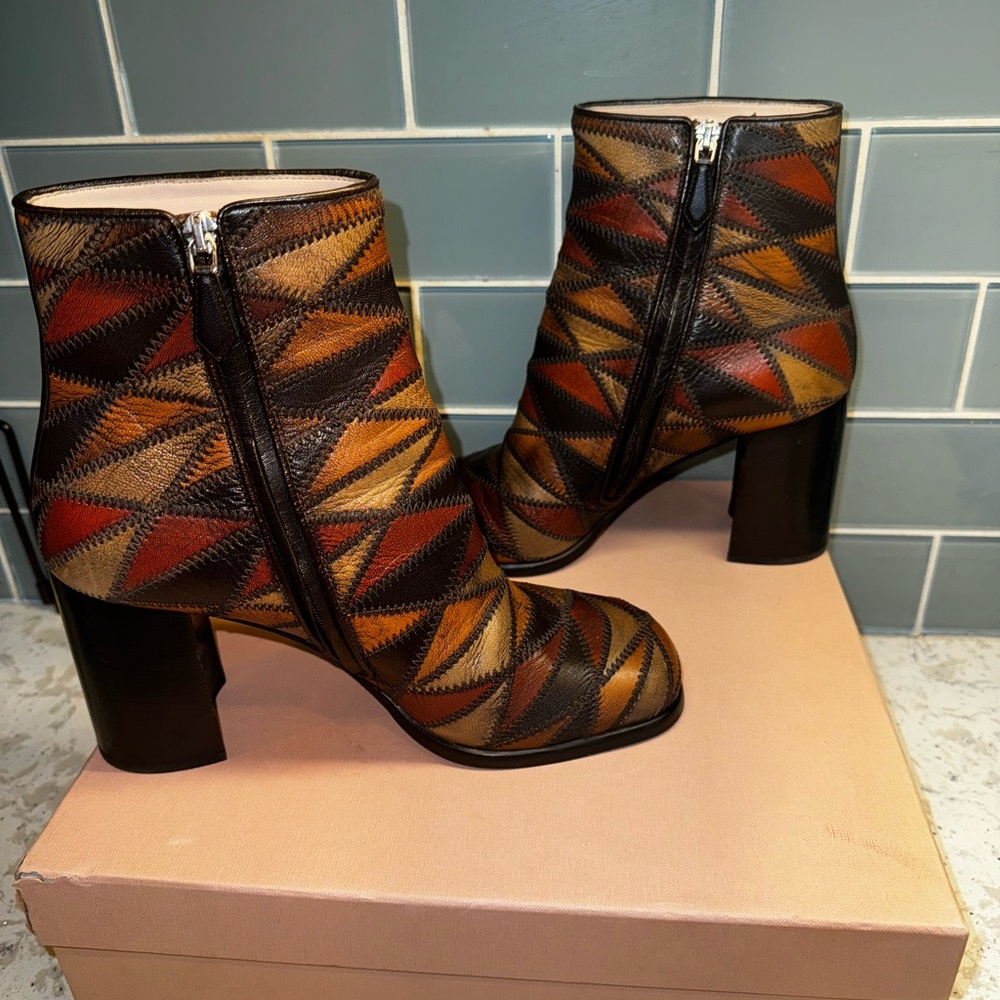 Euc Pattern Miu Miu Boots - image 6